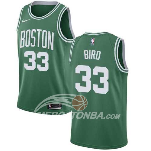 Maglia NBA Boston Celtics Bird Ciudad 2017-18 Verde